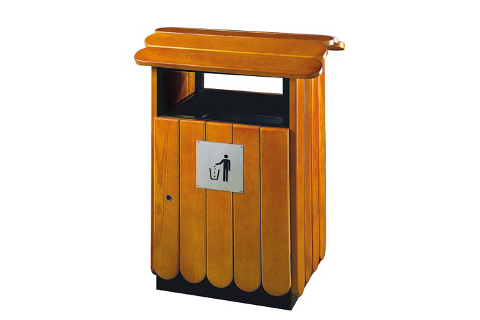 戶(hù)外木條環(huán)保垃圾桶YTD03